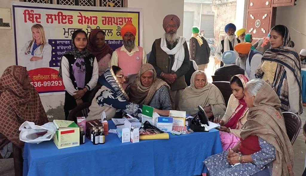 A health checkup camp was organized at the Gurdwara Sahib dedicated to the martyrdom week